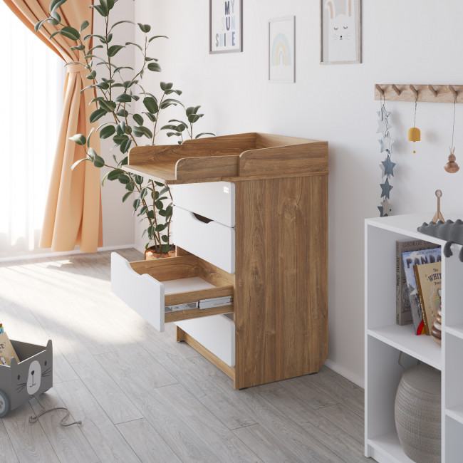 Комод серия Сириус WOOD 604 дуб канзас Комод серия Сириус WOOD 604 дуб канзас